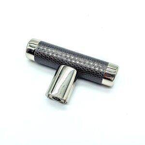 Amerock 2 5/8" Polished Nickel Gunmetal Bar Cabinet Knob